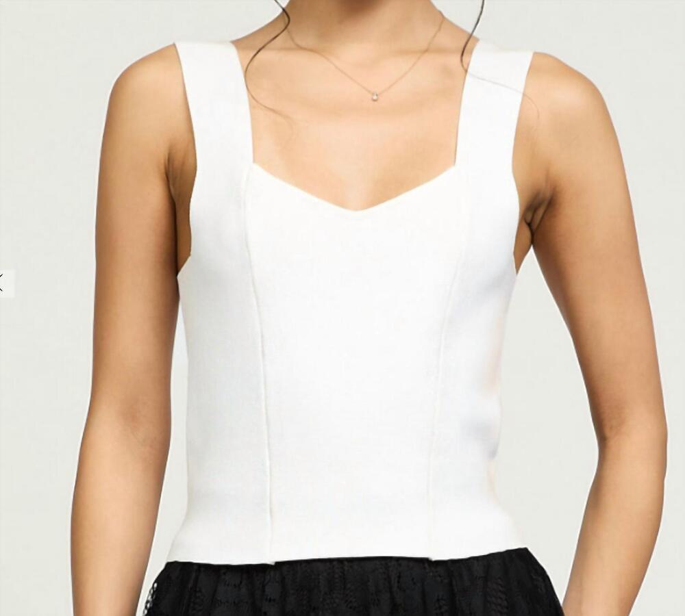 NEW CURRENT AIR heirloom top in white
